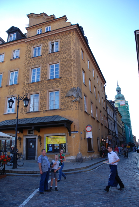 Buildings of the old town in Warsaw
