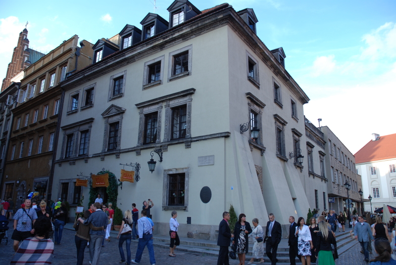 Buildings of the old town in Warsaw
