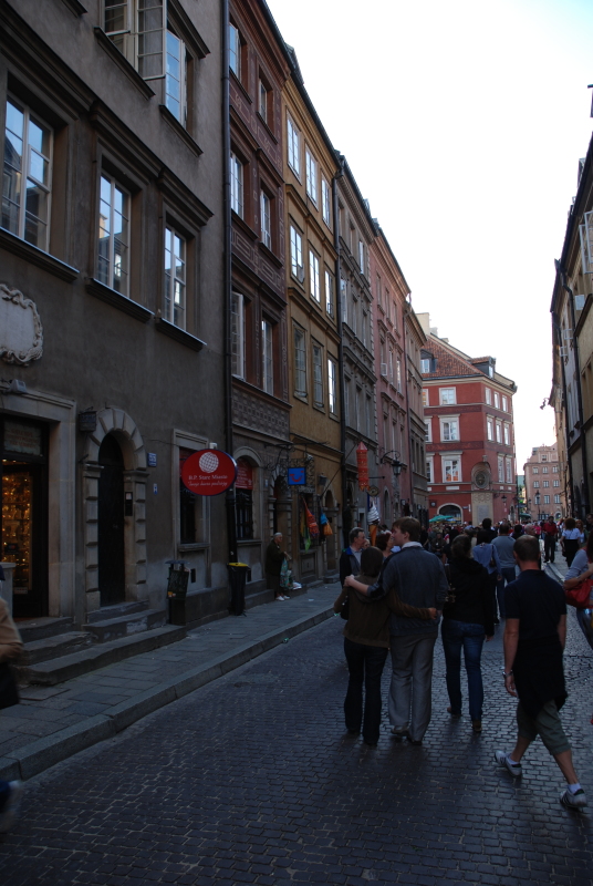 Buildings of the old town in Warsaw
