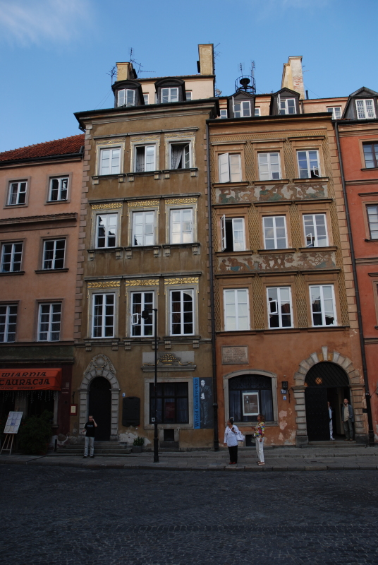 Buildings of the old town in Warsaw
