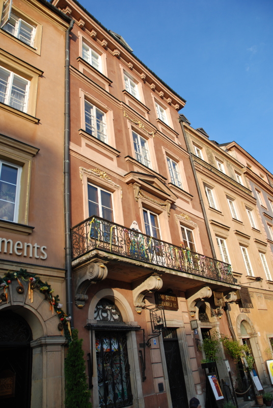 Buildings of the old town in Warsaw
