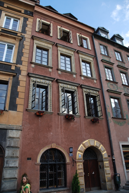 Buildings of the old town in Warsaw
