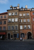 Buildings of the old town in Warsaw