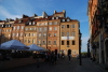 Buildings of the old town in Warsaw